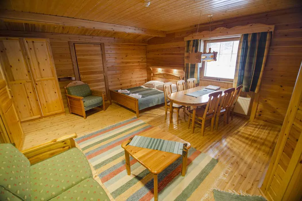 Chambre avec sauna de l’hôtel Harriniva