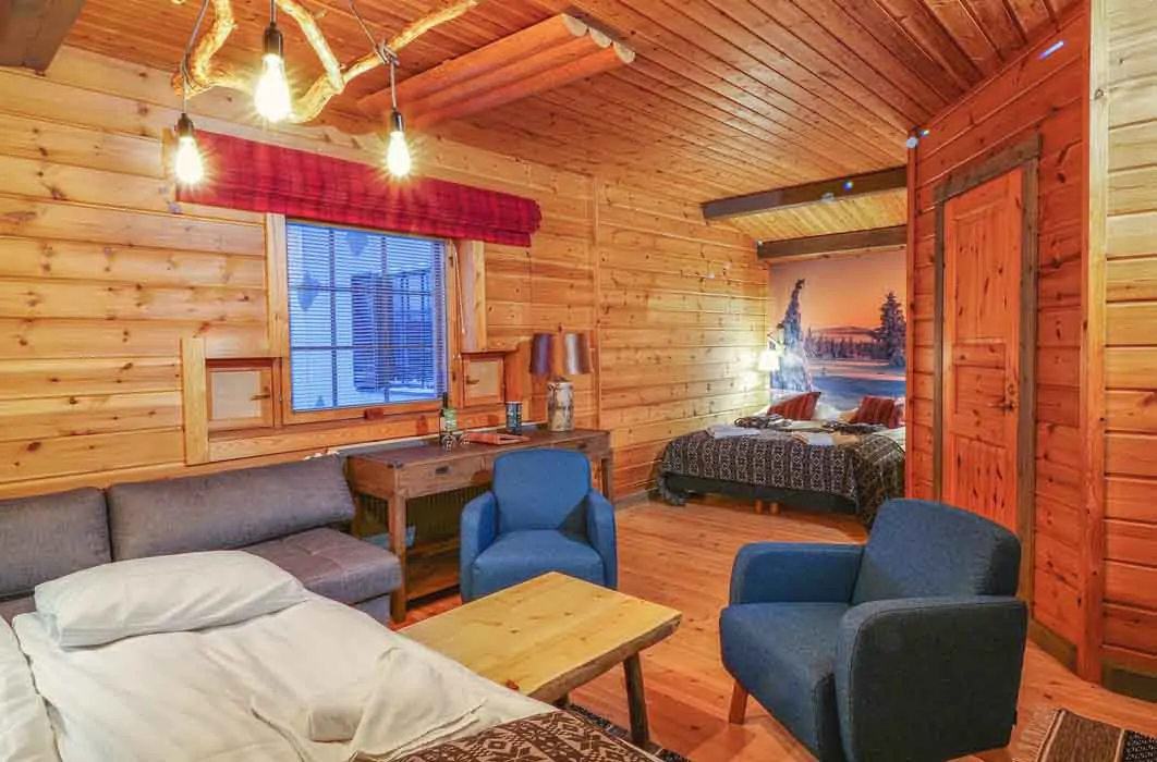 Chambre avec sauna Plus de l’hôtel Harriniva