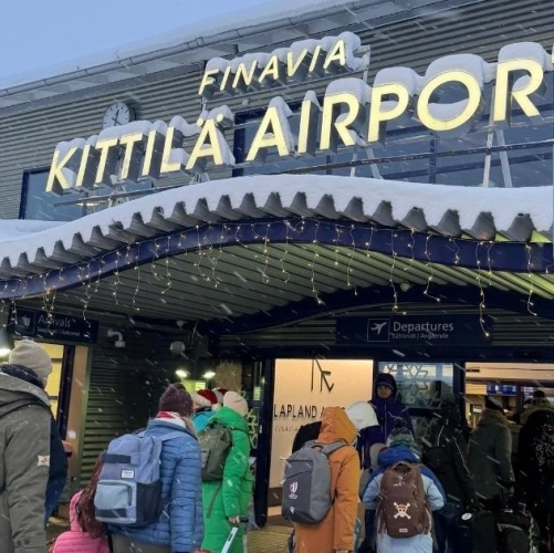Retour à l'aéroport de Kittila