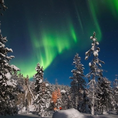 Chasse aux aurores boréales en petit comité à Ylläs 