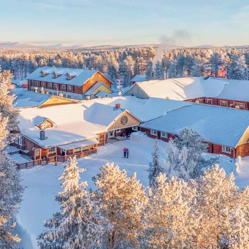 Vue extérieure de l'hôtel Harriniva