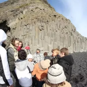 Explications géologiques en famille en Islande