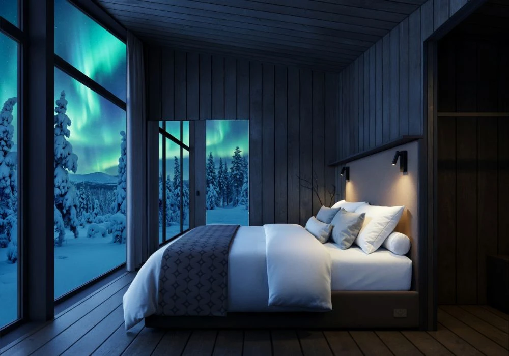 Chambre de la Deluxe Villa Jouni de l’hôtel Arcora