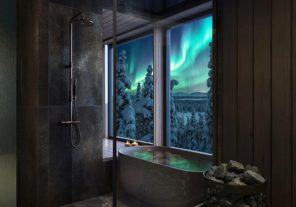 Salle de bain de la Suite Executive Jussi de l’hôtel Arcora