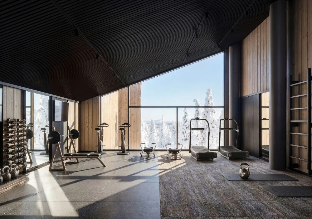 Salle de sports de l’hôtel Arcora