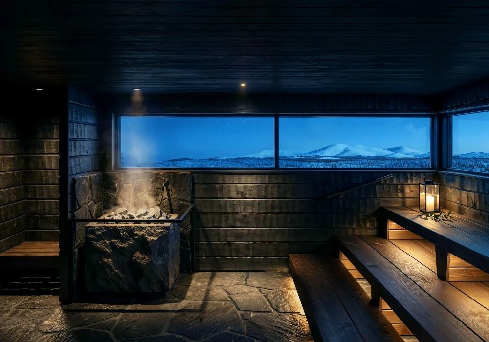 Sauna de l’hôtel Arcora