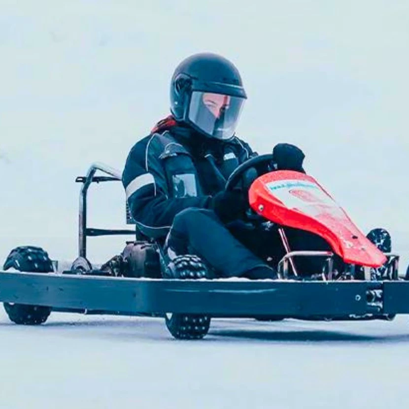 Karting sur glace à Levi en Laponie